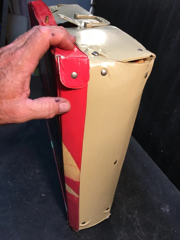 Vintage Matchbox Construction Site Playset Vinyl 1973 Carry Case Free Shipping - Image 2 of 4