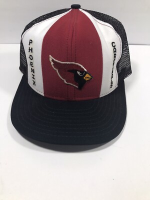 Vintage Phoenix Cardinals AJD Lucky Stripes USA Mesh Snapback trucker  Hat NWOT