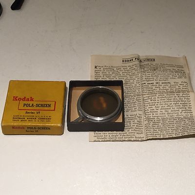 KODAK FILTER SERIES VI POLA-SCREEN, BOXED, CLOUDY AND NON-UNIFORM Look