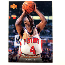 Joe Dumars 1995-96 Upper Deck Card #38 NBA Detroit Pistons