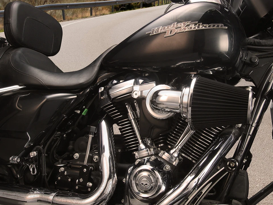 Cone Twin Cam Air Cleaner Filters For Harley Softail Fat Boy 99-15 Touring 00-07 - Image 2 of 4