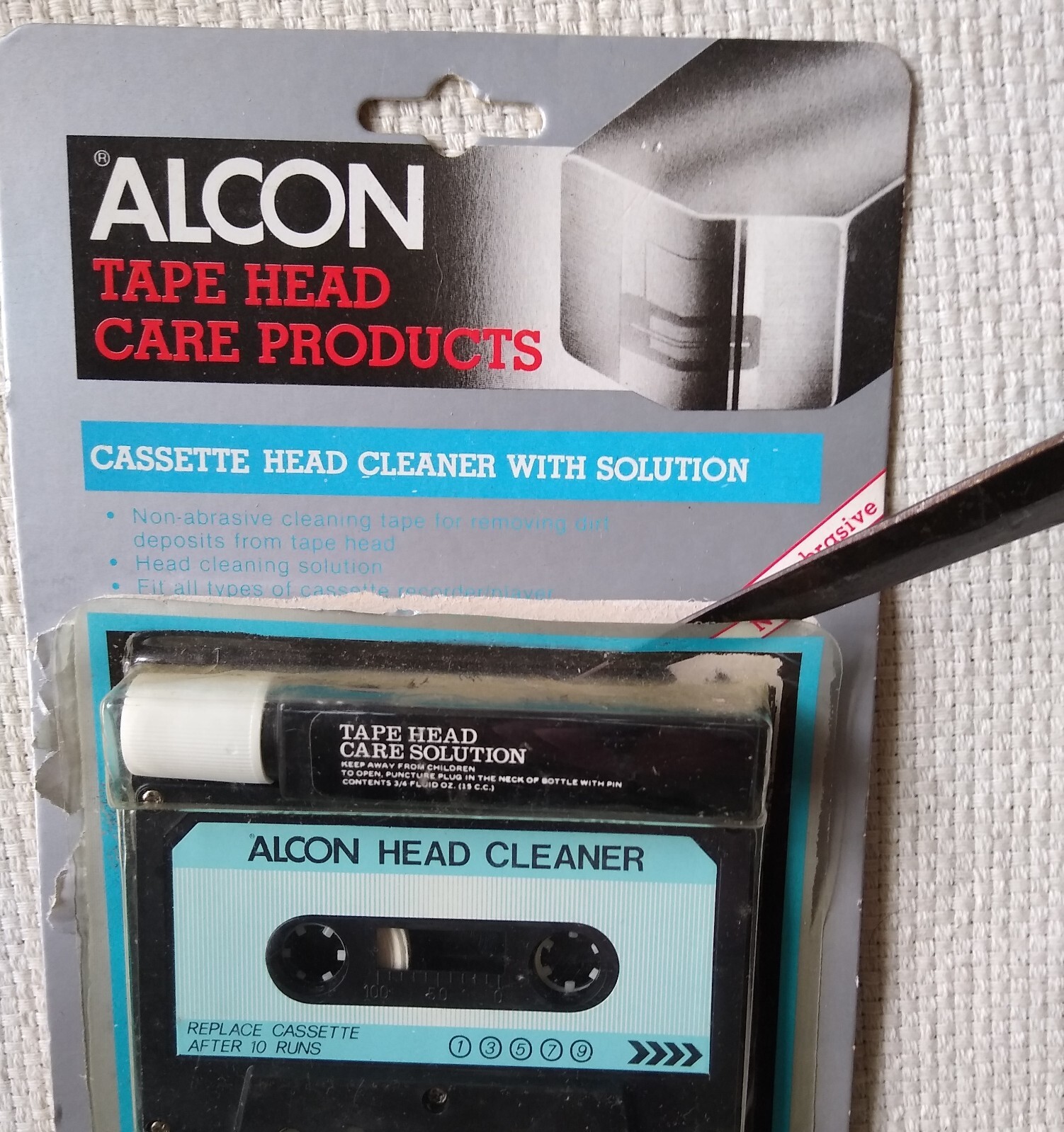 Alcon Tape Head Care Products Cassette Head Cleaner with Solution
