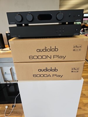 Audiolab 6000A Vollverstärker / Audiolab 6000N  Streamer BLACK