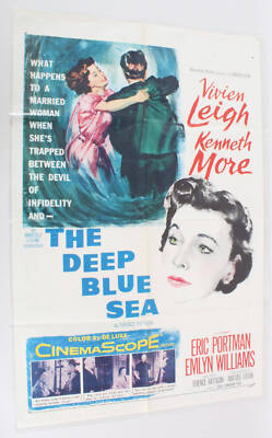 1955 The Deep Blue See Movie Poster One Sheet 55/445