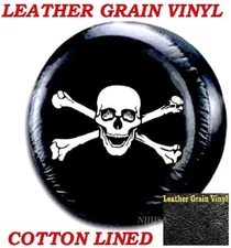 15" DIY trailer Spare tire tyre Wheel Cover  Skull Cross BonesHeavy Duty Vinyl 