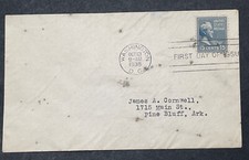 US # 820 FDC:  WHITE HOUSE PRESIDENTIAL SERIES; 15¢ James Buchanan