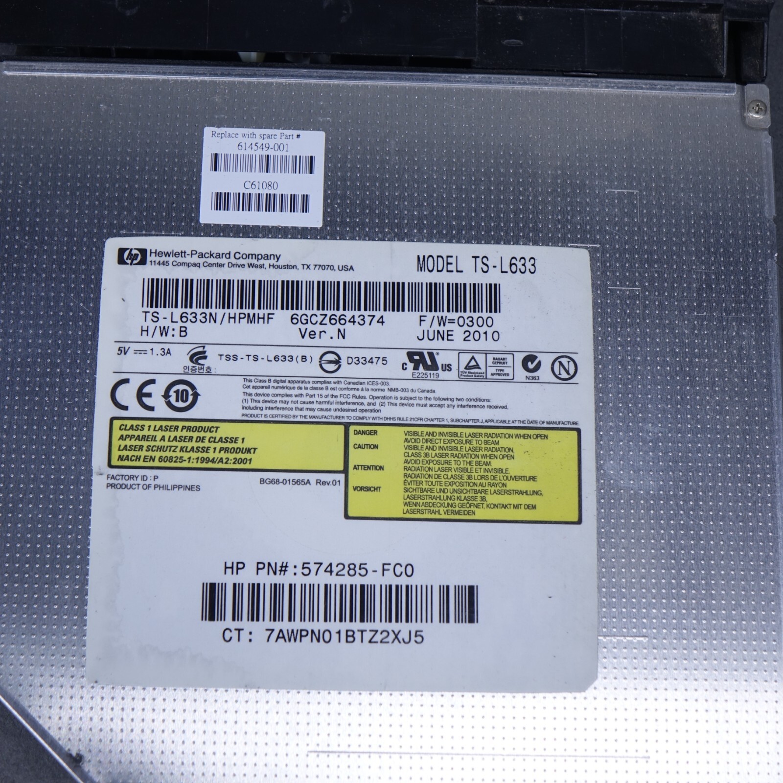 HP 615850001 Compaq Presario G72 CQ72 US LAPTOP Black Keyboard FOR PARTS eBay