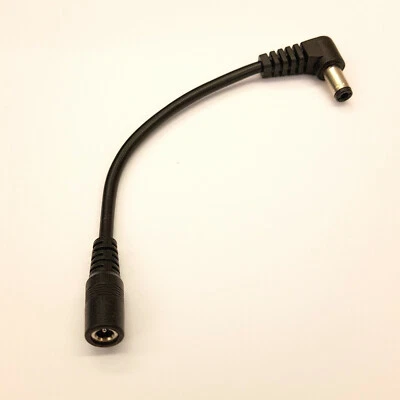 P2G 3.5mm x 1.35mm to 90° Right Angle 5.5mm x 2.5mm DC POWER ADAPTER CABLE