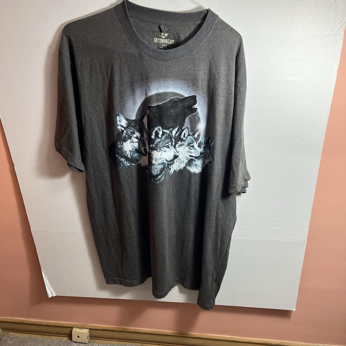 Outdoor Life Wolf Shirt Men's 2xlT Nwt | eBay