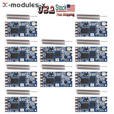 10PCS 433Mhz HC-12 SI4463 Wireless Serial Port Module 1000m Replace Bluetooth US