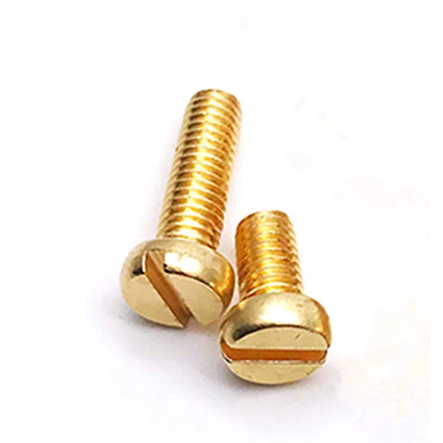 DIN84 Messing Käse Kopf Schlitzschrauben M1.2 M1.4 M1.6 M2 M2.5 M3 Metrisch - Bild 5 von 6