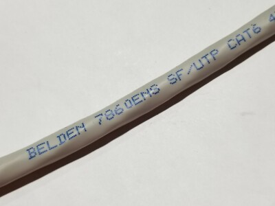 Belden 7860ENS 23/4P Shielded Bonded Pair CAT6 SF/UTP LSZH Network Cable Gray