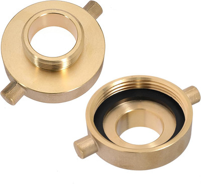 2 Pack 2-1/2'' NST (NH) Female X 1-1/2'' NST (NH) Male Fire Hydrant Hose Adapter B