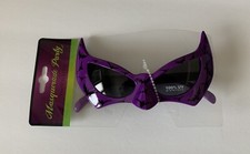 Masquerade Party BAT Cat Eye Costume PARTY GLASSES NEW UV Eyewear