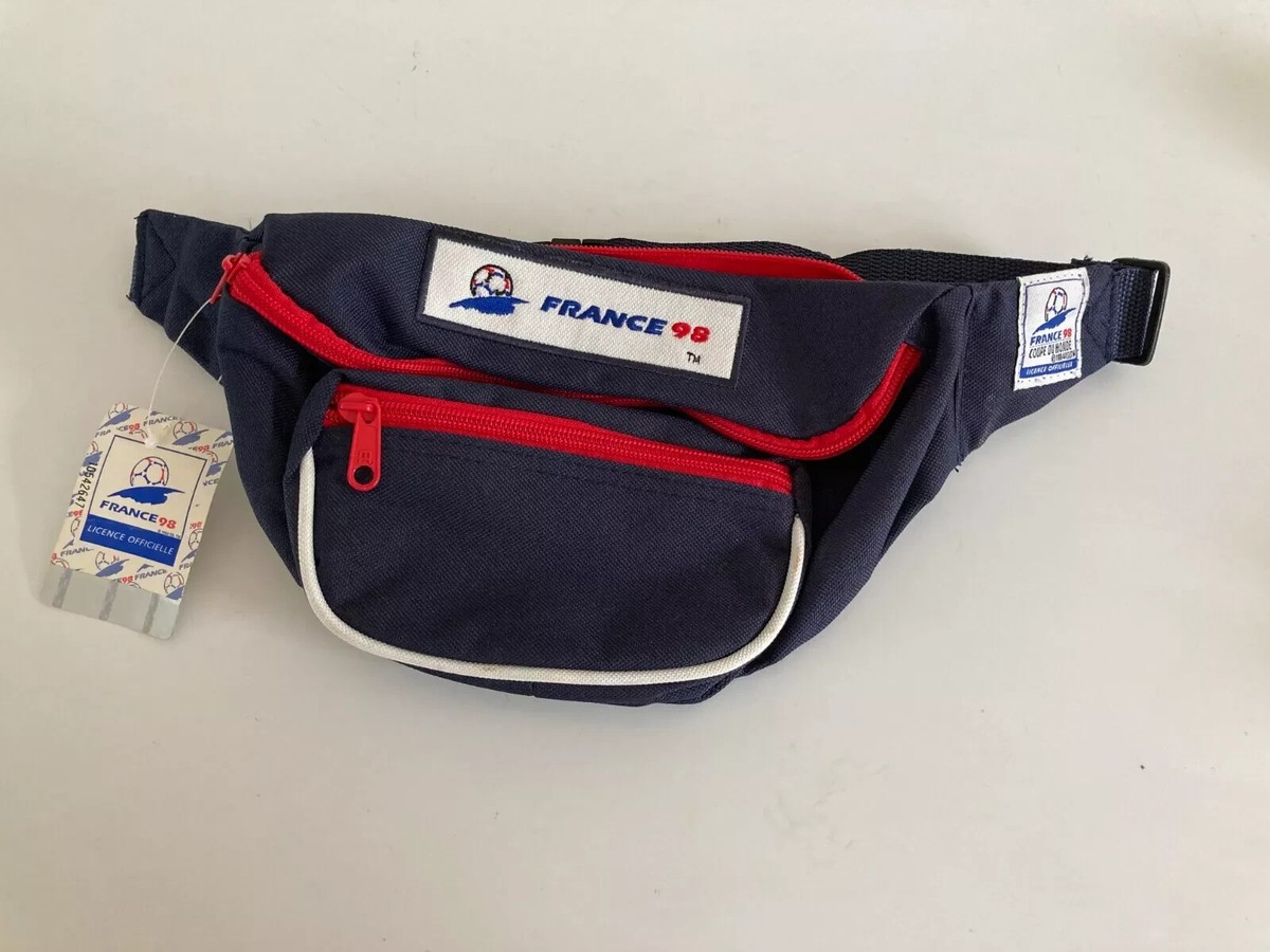 Banane Vintage France 98 – Bleu Marine Avec Mascotte Footix – Coupe Du Monde