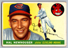 1955 TOPPS #24 HAL NEWHOUSER INDIANS