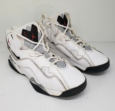 Nike Boys Air Jordan Sz 6 Y True Flight 343795-121 White Black Basketball Shoes