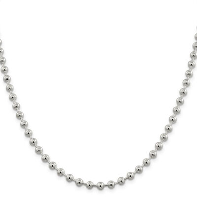 アクセサリー MAYU 5mm ball chain necklace (silver) S 5mm ball chain necklace (silver) – MAYU online store