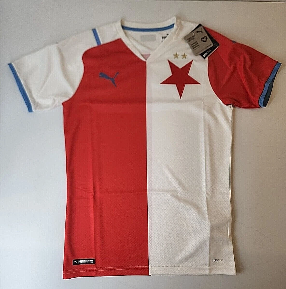 Slavia Prague Puma 2021/2022 Home Jersey White/Red S-2XL NEW 759421_01