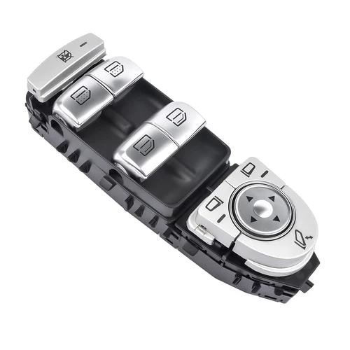 Fensterheberschalter Fensterheber Tasten Silber für Mercedes W213 Vorne Links DE - Foto 6 di 7