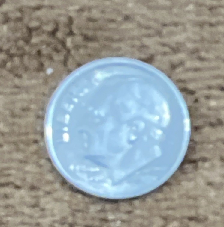 1988 US Roosevelt Dime 10C Coin, Obverse & Reverse Shown, United States