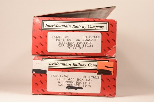 Coches de caja Intermountain Western Pacific WP 1970 y escala 35131 RTR HO | Condition: Used