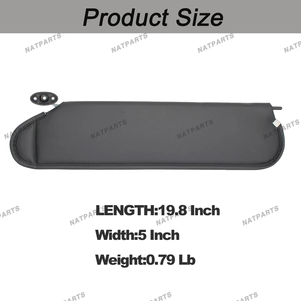 Left Driver Sun Visor W/O Light Fits for97-02 JeepWrangler TJ 5EP35 LAZAE - Image 4 of 4