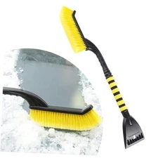 Car Snow Brush and Ice Scraper for Car Windshield, 26 Inch Yellow & Black