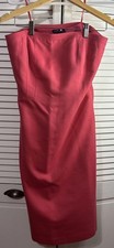 Ann Taylor Dark Pink Sleeveless Lined Dress Women’s 8 Classy Old Money