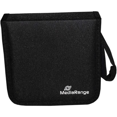 [BOX50] MediaRange Etui Portefeuille Range CD/DVD 24 Noir - Photo 1/4