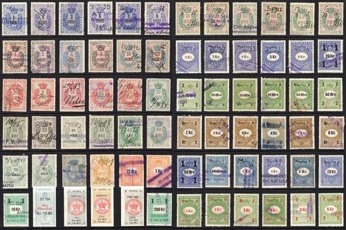 DENMARK: Selection of Used Revenues - Ex-Old Time Collection - 2 Album Pages