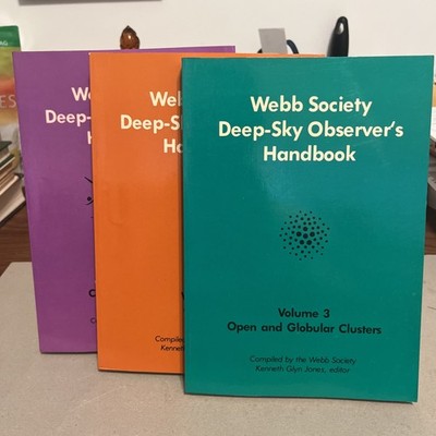 Webb Society Deep-Sky Observer's Handbook Complete Volumes 3,4,5 Lot