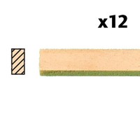 "Puppenhaus Holzleisten 24 X 1/4\" 610 X 6Mm Packung 12"