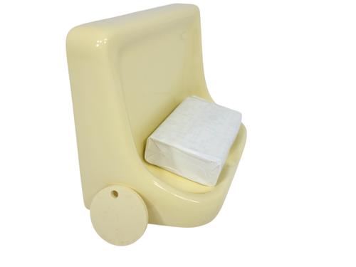 Saffron Yellow Ceramic Soap Dish Tray Holder Drain Lip Vintage Classic Color 211 - Picture 21 of 24