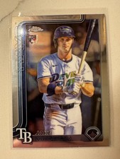 Jake Mangum RC 2025 Topps Chrome Update Rookie USC176 Tampa Bay Rays