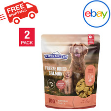 Canature NutriBites Freeze Dried Salmon Dog Cat Treat 18 oz 2-Pack