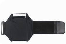 Cell Phone Leg Band Armband for All Phones with Adjustable Elastic, Black
