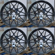 New 18x89 Staggered Wheels Rims Set Of 4 5x120 Grey Machine Face 72.6 Fits Bmw New 18x89 Staggered Wheels Rims Set Of 4 5x120 Grey Machine Face 72.6 Fits Bmw