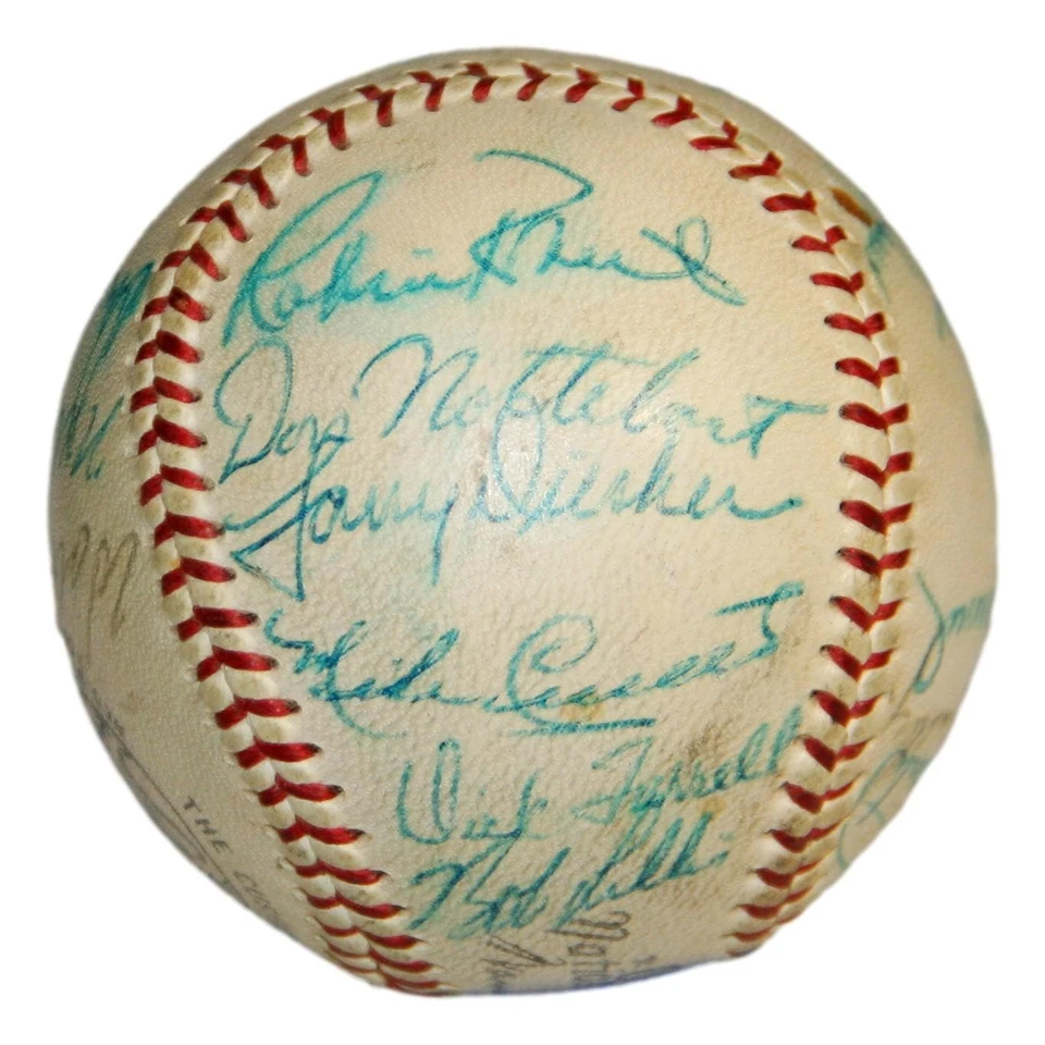 1965 Houston Astros Team Signed Baseball 25 Sigs PSA/DNA Letter - Image 4 of 4