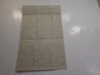 Civil War Letter 1865 Tired Excitement Gone Battle Field Talladega Alabama VTG