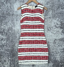 Vintage Dolce & Gabbana Dress 38 / US XS Womens Tweed Striped Sleeveless