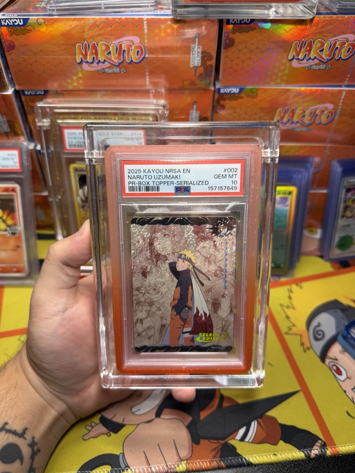 Kayou 2025 Naruto Uzumaki NRSA-Chapter Jin PR-US Exclusive #002 PSA 10 Card