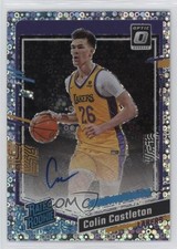 2023 Panini Donruss Optic Fast Break Holo Prizm Colin Castleton #299 Auto 00rs