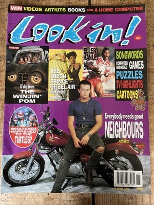 Look In Magazine April 1991 No. 15 Featuring Fresh Prince, Neighbours & Turtles