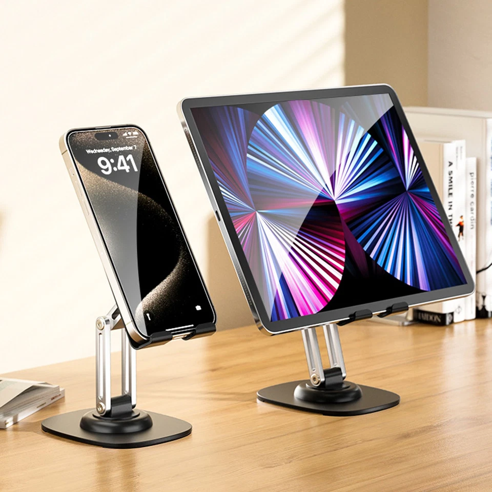 Adjust Cell Phone Tablet Desktop Stand Desk Holder Mount Cradle For ipad iphone - Image 2 of 4