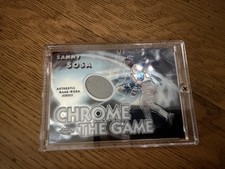 2005 Topps Chrome - Chrome the Game Sammy Sosa #CGP-SS Patch (MEM)