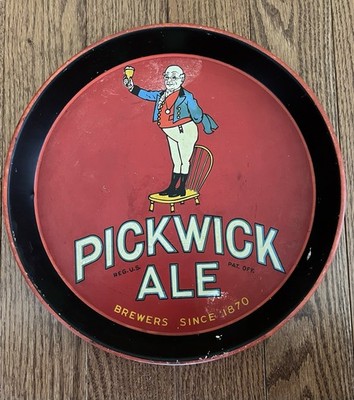Vintage Pickwick Ale Metal Beer Tray
