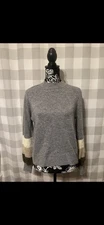 NWT Anthropologie Drew Mock Neck Sweater With Sleeve Stripes Size Small