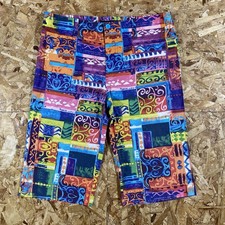 Vintage 80s Jams World Colorful Shorts Size 32" Waist