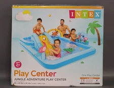 Intex 96x78x28 Ft Inflatable Jungle Adventure Play Center Spray Kiddie Pool